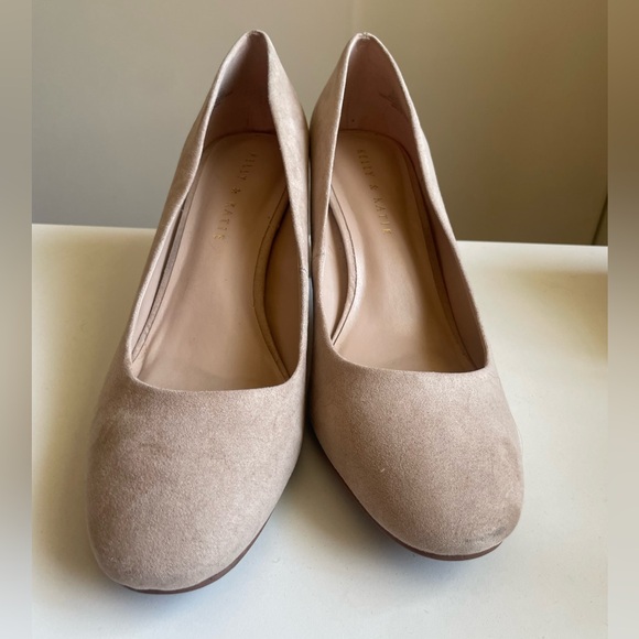 Kelly & Katie Beige Pumps size 8.5 M GUC Perfect Neutral color - Picture 6 of 15